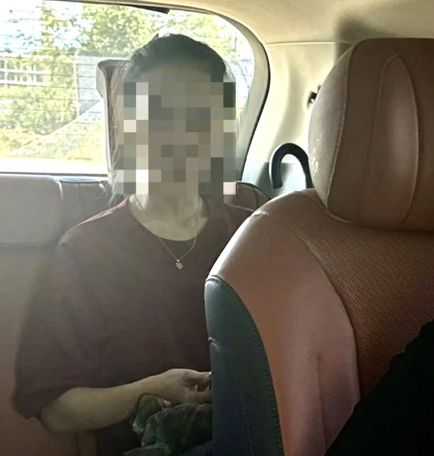 Chị V khi được giải cứu tại khu tự trị ở Campuchia trên đường về Việt Nam - Ảnh: T.Đ