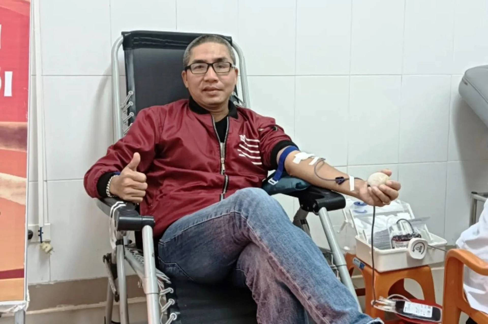 Anh Nguyễn Phước đã có 32 lần hiến máu tình nguyện - Ảnh: Đ.V