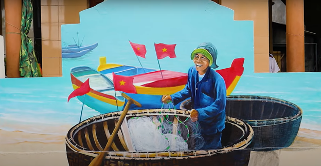 Những bức bích họa rực rỡ khoác lên diện mạo mới cho các bức tường tại làng Cảnh Dương