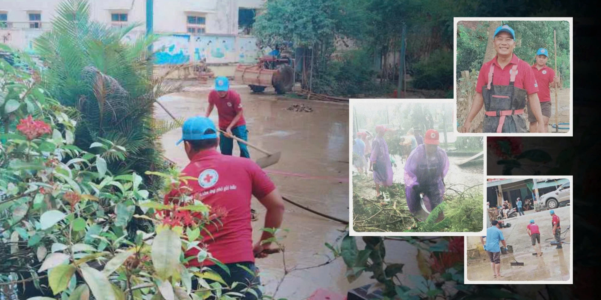 Đội ứng phó thiên tai và thảm họa Lệ Thủy hỗ trợ khắc phục hậu quả bão lũ ở các tỉnh bạn - Ảnh: NVCC