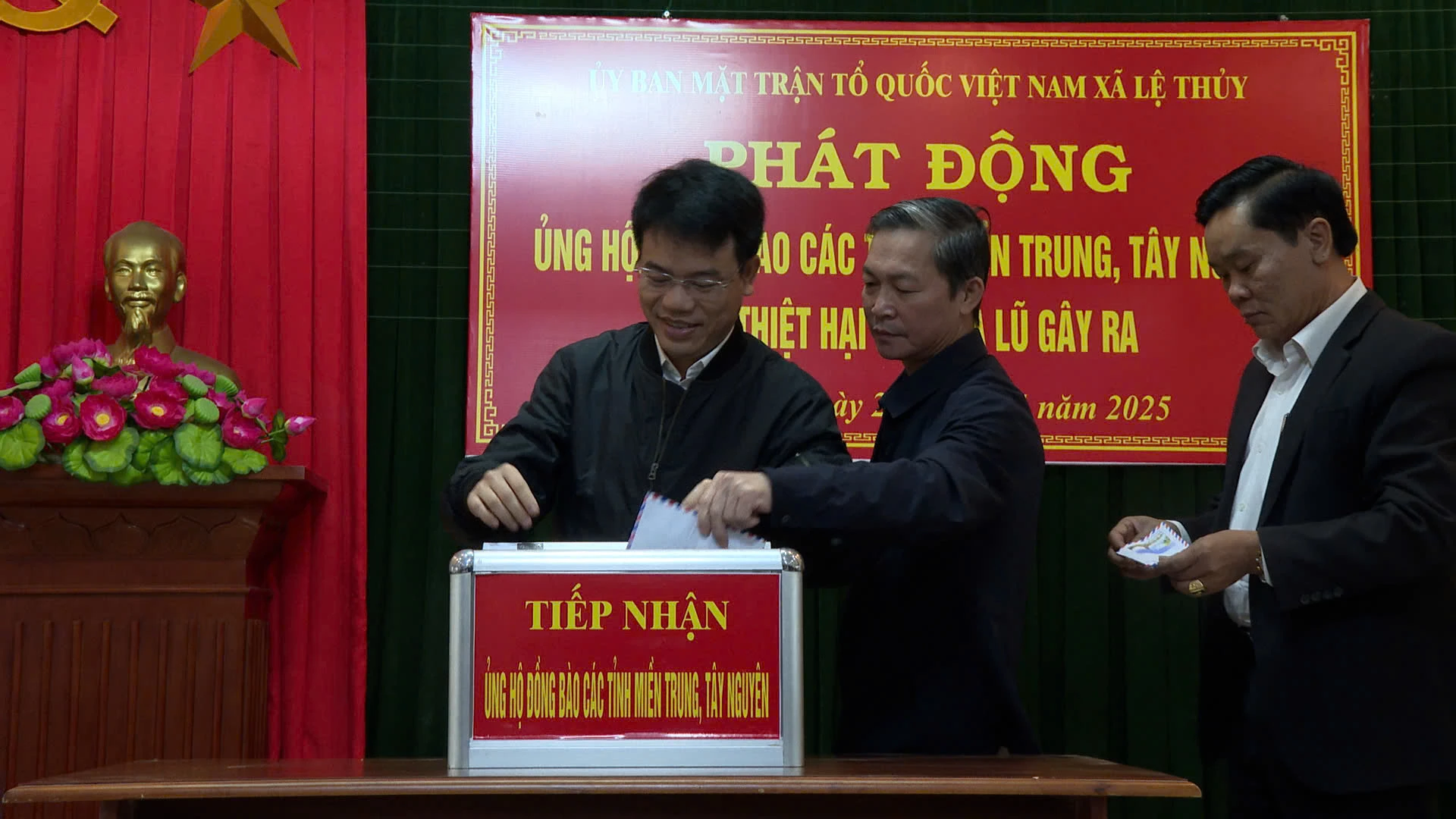 Lệ Thủy: Chung tay hỗ trợ miền Trung, Tây Nguyên vượt khó Xã Lệ Thủy: Phát động ủng hộ đồng bào các tỉnh miền Trung, Tây Nguyên