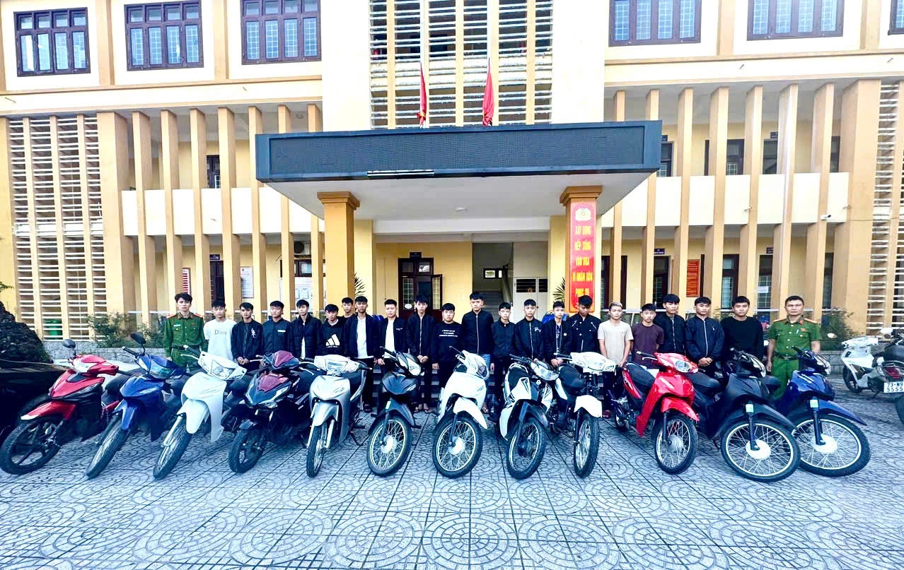 Các đối tượng cùng phương tiện vi phạm