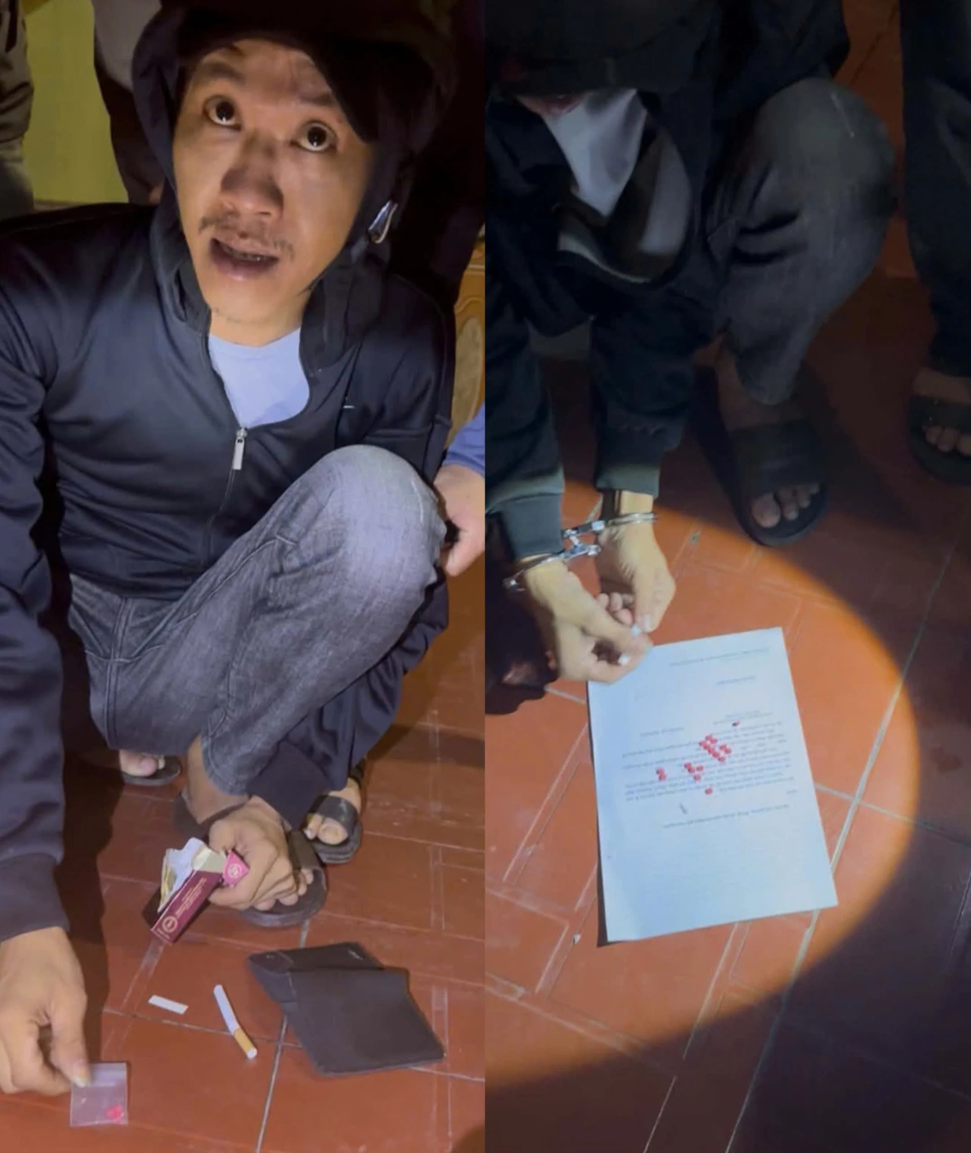 Đối tượng Võ Hoàng Nhân và số ma túy bị phát hiện, bắt giữ - Ảnh: Trung Đức