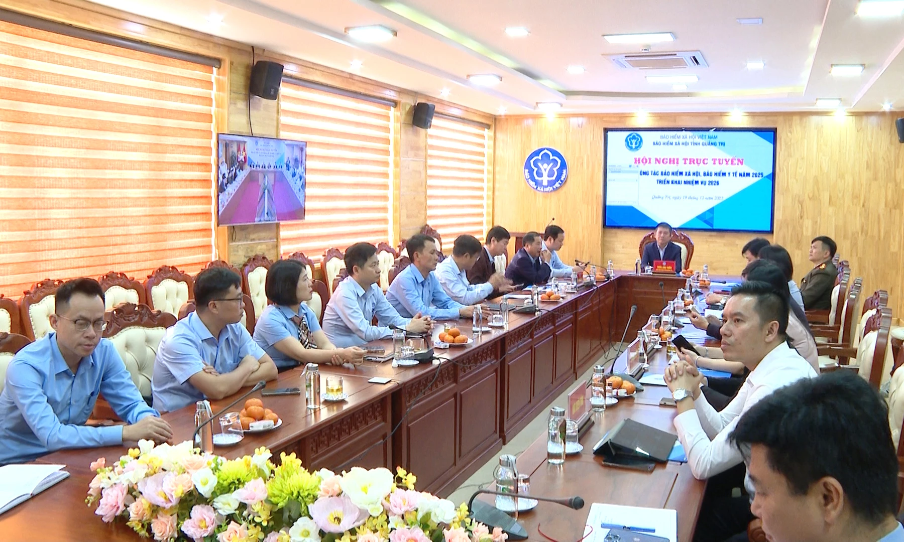 Các đại biểu dự hội nghị tại điểm cầu Quảng Trị - Ảnh: Phúc Nguyên