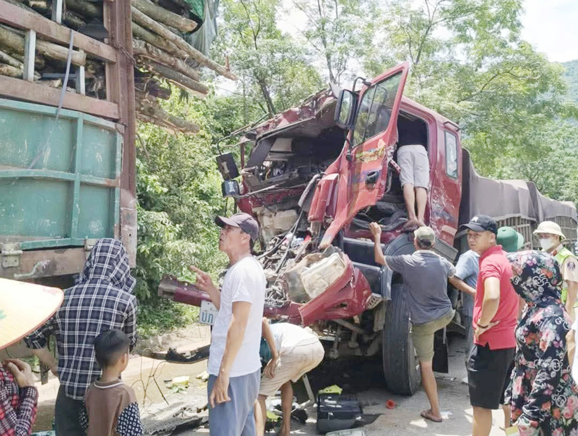 Hiện trường một vụ tai nạn giao thông. Ảnh: B.T
