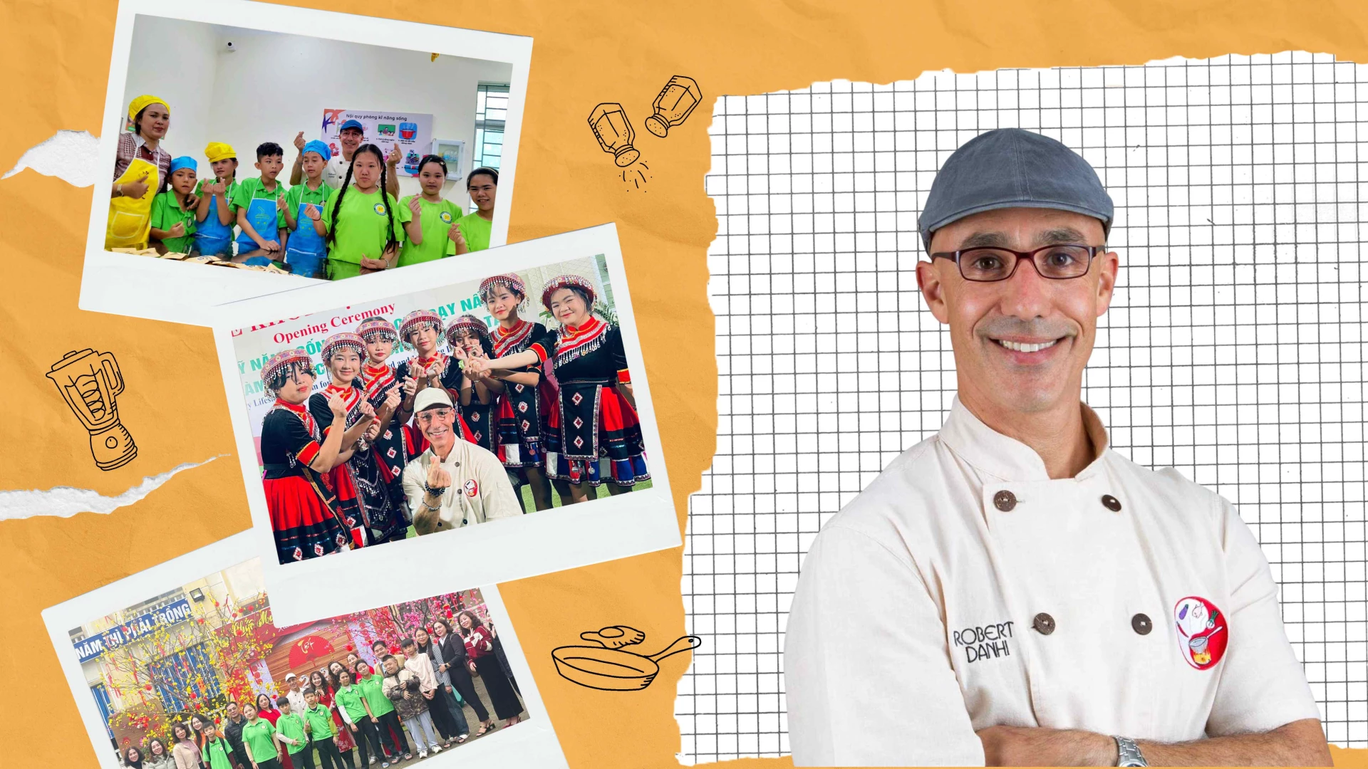 Đầu bếp ngoại quốc dạy nghề bếp, kiến tạo tương lai trẻ khiếm thính 'Ông tây' giúp trẻ khiếm thính thắp sáng ước mơ trong căn bếp