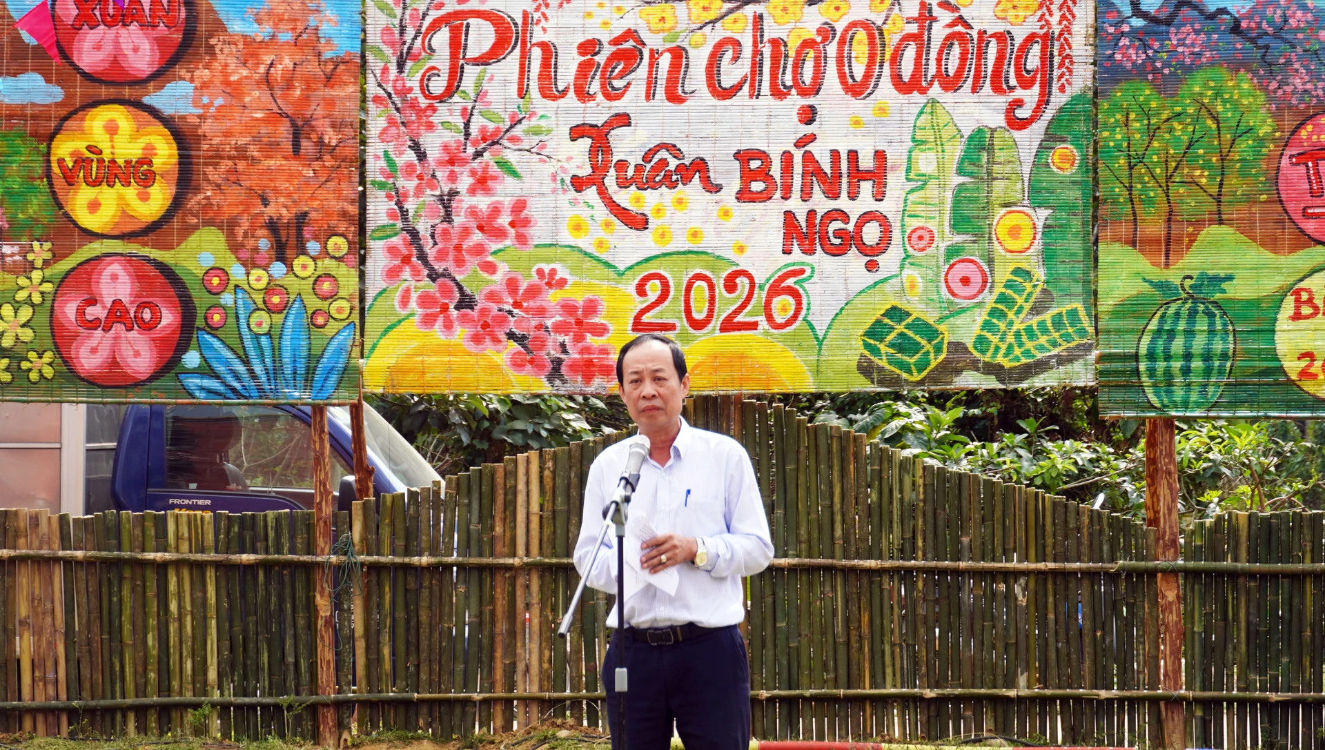 Đồng chí Nguyễn Chí Linh, Phó Giám đốc, Chủ tịch Công đoàn Cơ sở Báo và Phát thanh, Truyền hình Quảng Trị phát biểu tại chương trình - Ảnh: N.M