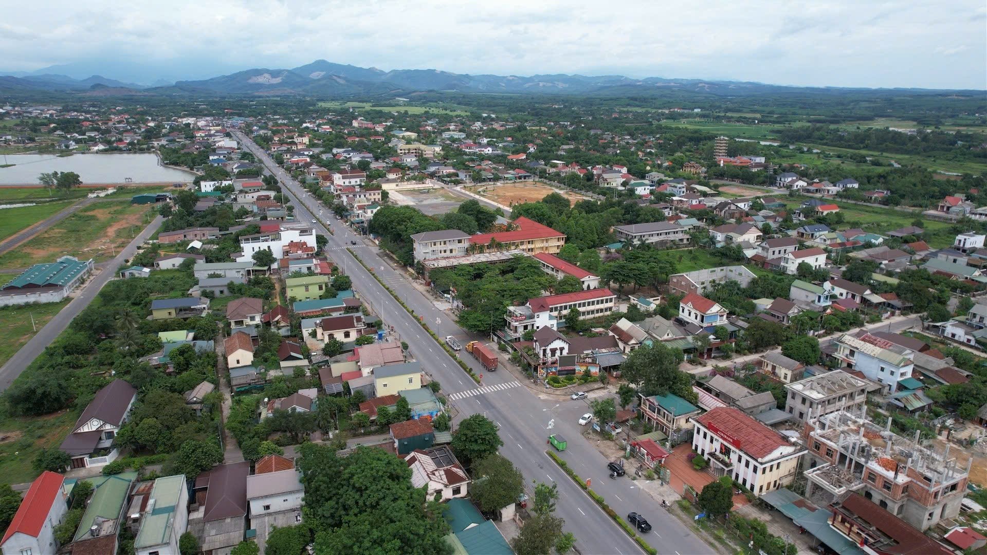 Một góc trung tâm xã Cam Lộ - Ảnh: N.T.H
