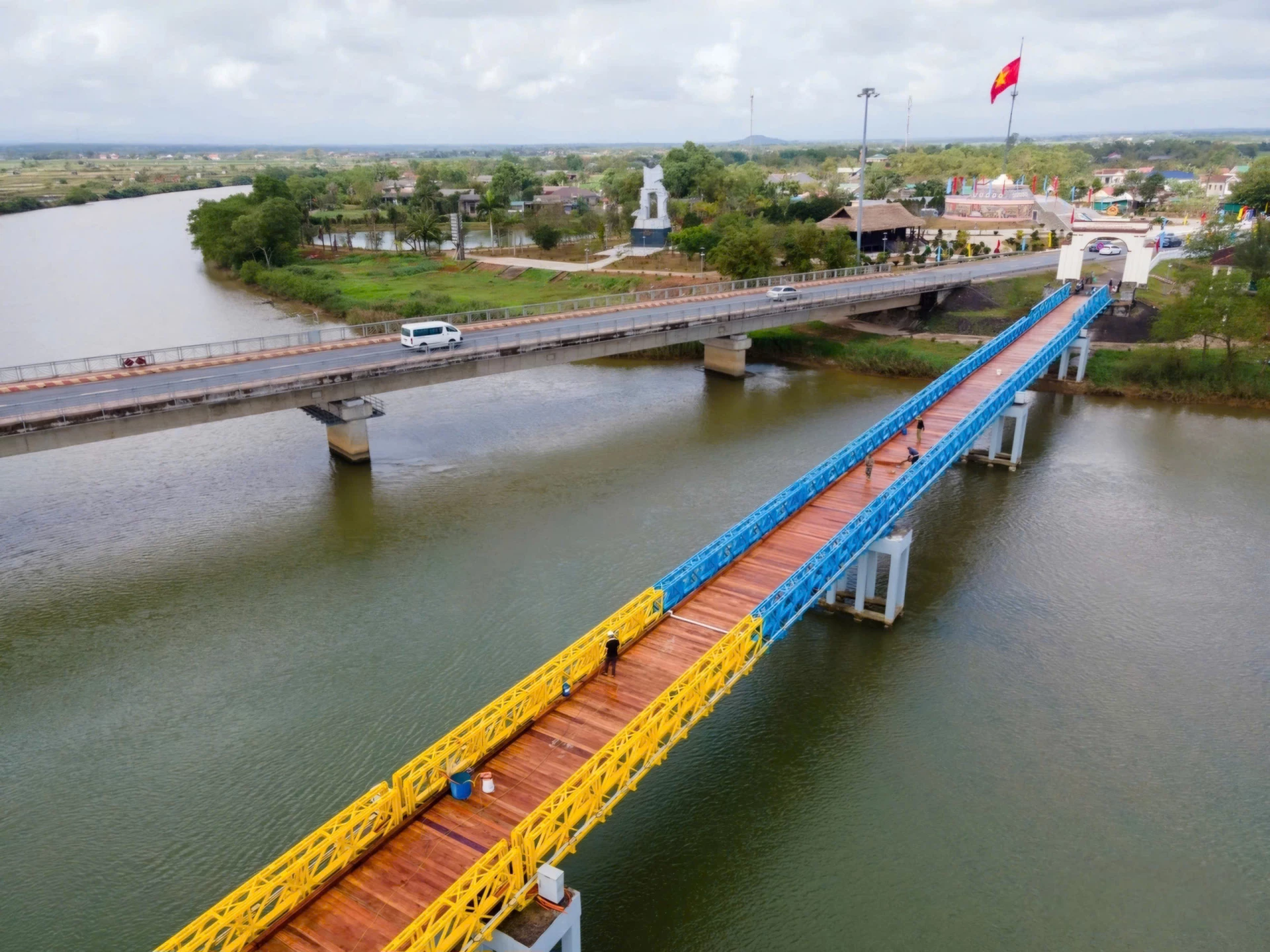Cụm di tích lịch sử quốc gia đặc biệt Đôi bờ Hiền Lương - Bến Hải đã hoàn thành tu bổ và sẵn sàng đón khách - Ảnh: T.T
