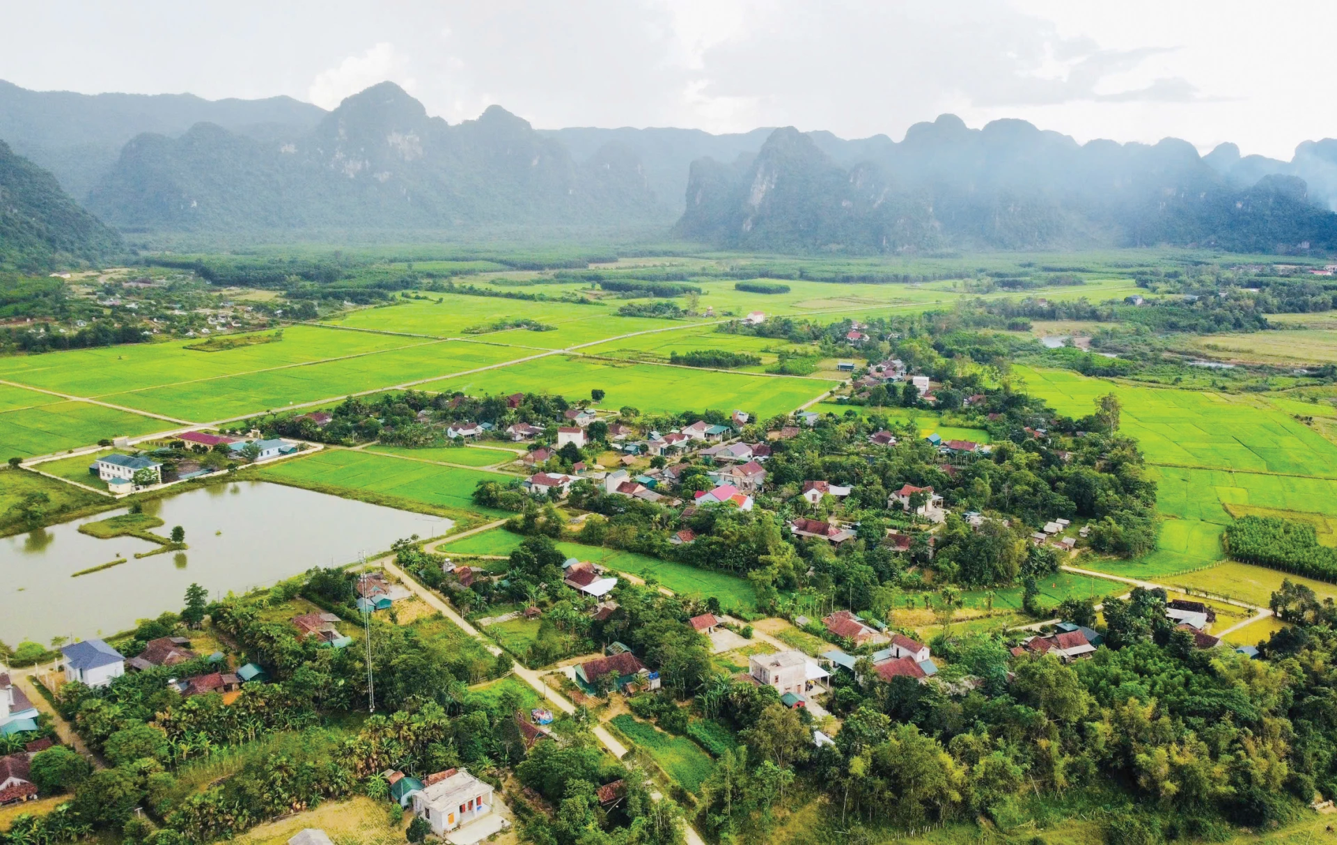 Làng Cổ Liêm do ông Cao Hách khai khẩn giờ đã trở thành làng quê trù phú, ấm no - Ảnh: X.V