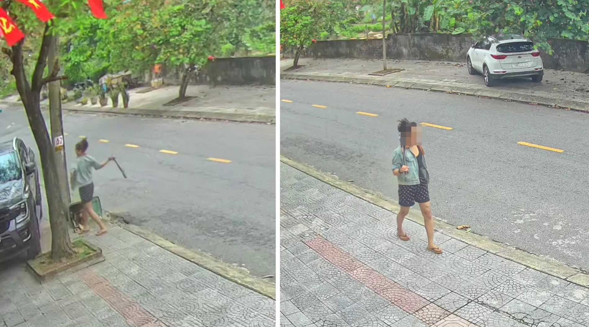 Ngăn chặn kịp thời người phụ nữ đập phá ô tô ở phường Nam Đông Hà