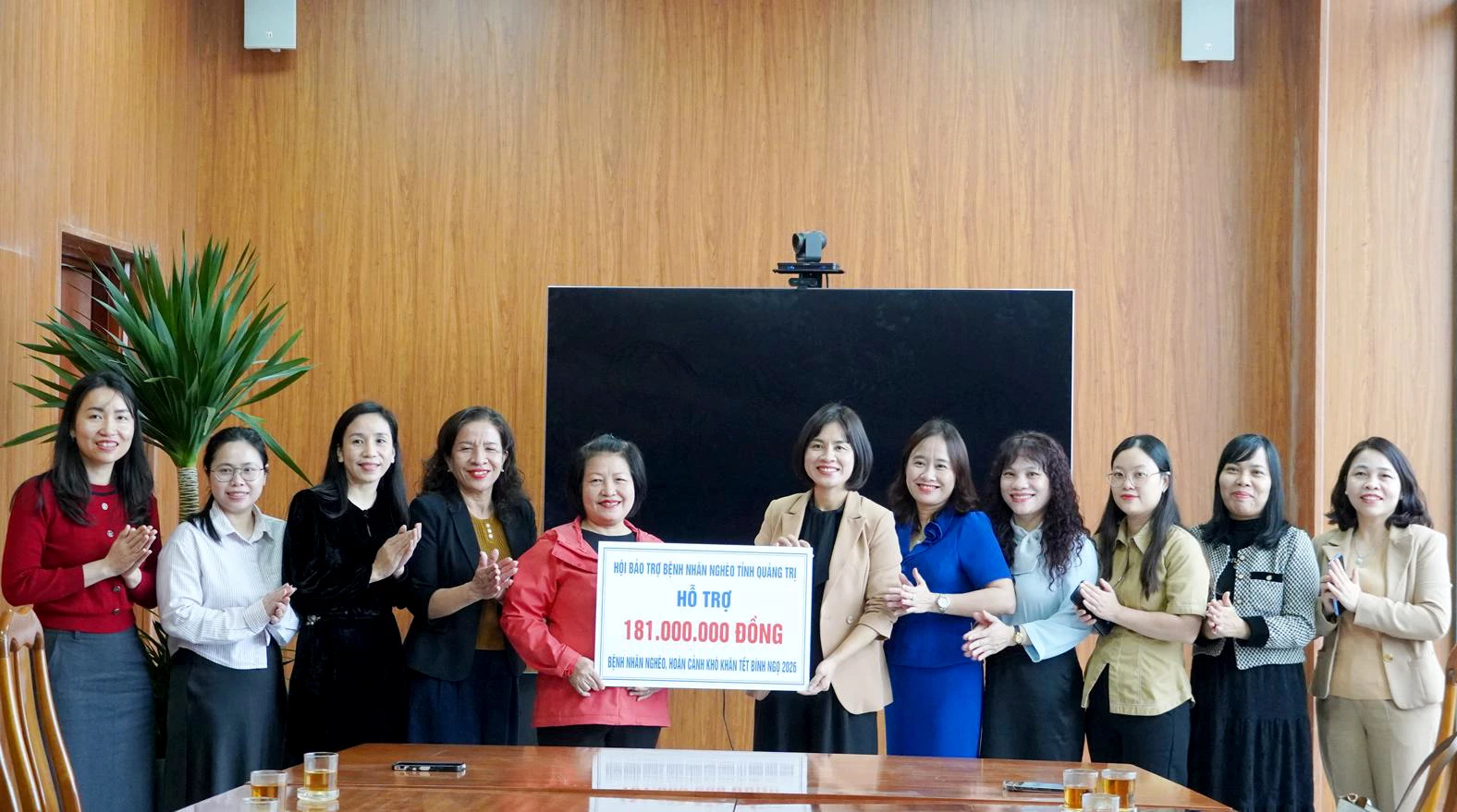 Hội Bảo trợ bệnh nhân nghèo tỉnh hỗ trợ nguồn kinh phí giúp đỡ cho BNN nhân dịp Tết Nguyên đán 2026- Ảnh: TL.