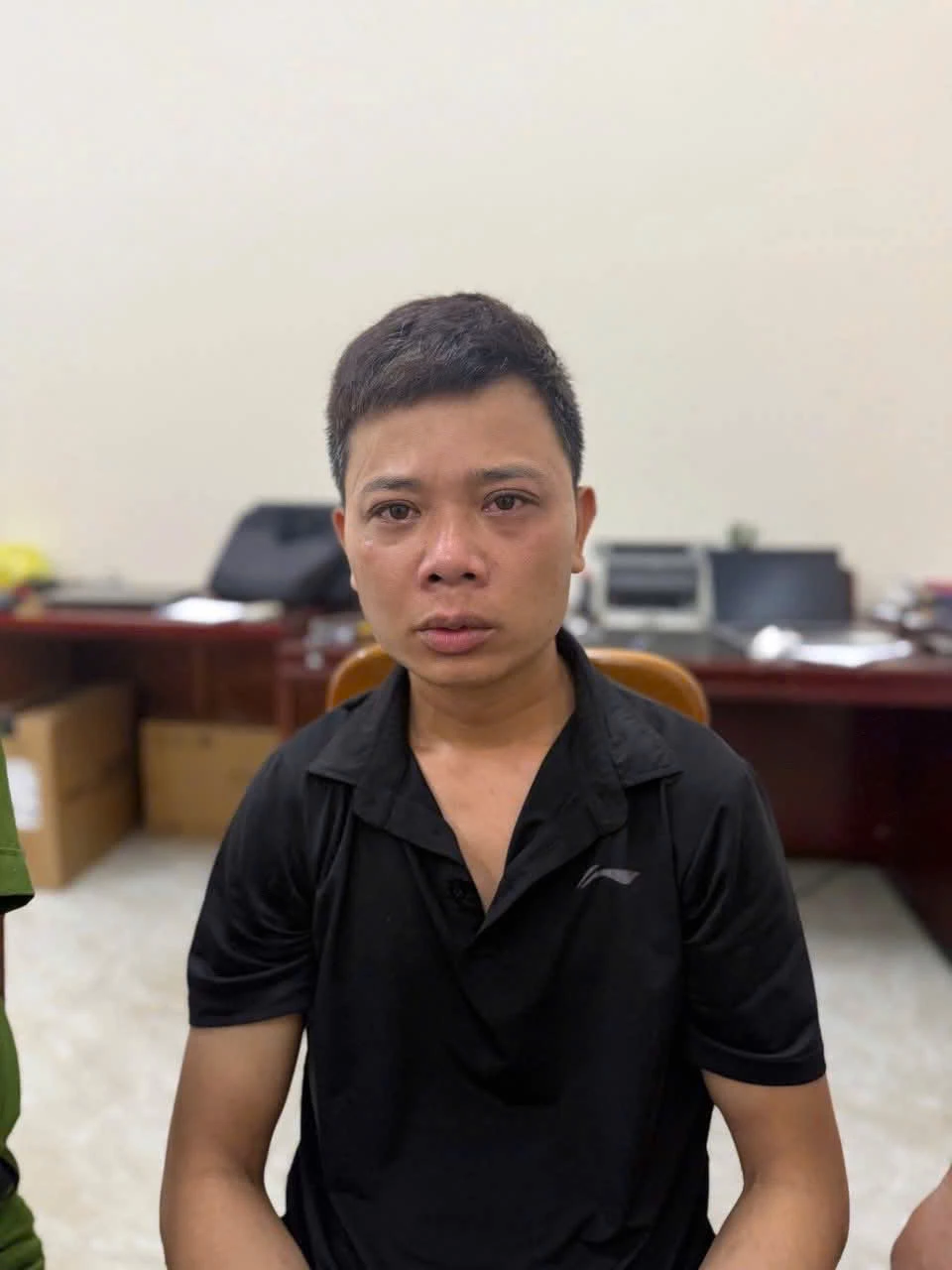 Đối tượng Nguyễn Ngọc Đạo tại cơ quan Công an