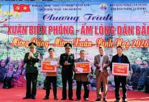 Chương trình "Xuân Biên phòng - Ấm lòng dân bản" ở xã Thượng Trạch