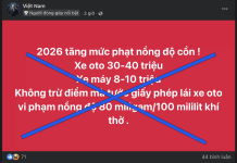 Cục Cảnh sát giao thông bác bỏ tin đồn tăng mức xử phạt vi phạm nồng độ cồn