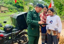 Đồn Biên phòng Cà Roòng tăng cường tuyên truyền bầu cử ở khu vực biên giới