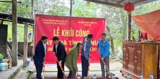 Khởi công xây dựng nhà tình nghĩa cho hộ nghèo tại xã Sen Ngư