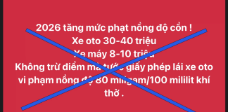 Cục Cảnh sát giao thông bác bỏ tin đồn tăng mức xử phạt vi phạm nồng độ cồn