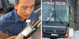 Lập biên bản tài xế vi phạm nồng độ cồn, không có bằng lái khi đang điều khiển xe khách