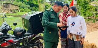 Đồn Biên phòng Cà Roòng tăng cường tuyên truyền bầu cử ở khu vực biên giới