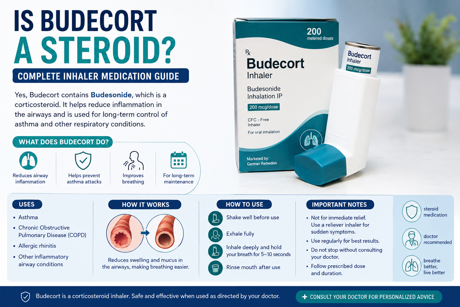 Is Budecort a steroid inhaler medication guide