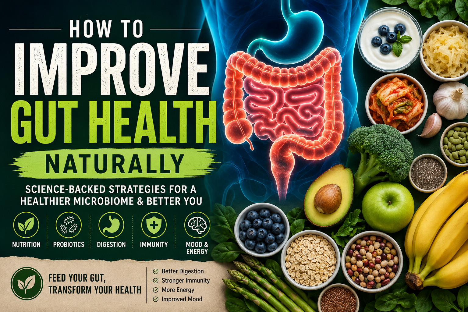 How to improve gut health naturally and optimize the microbiome