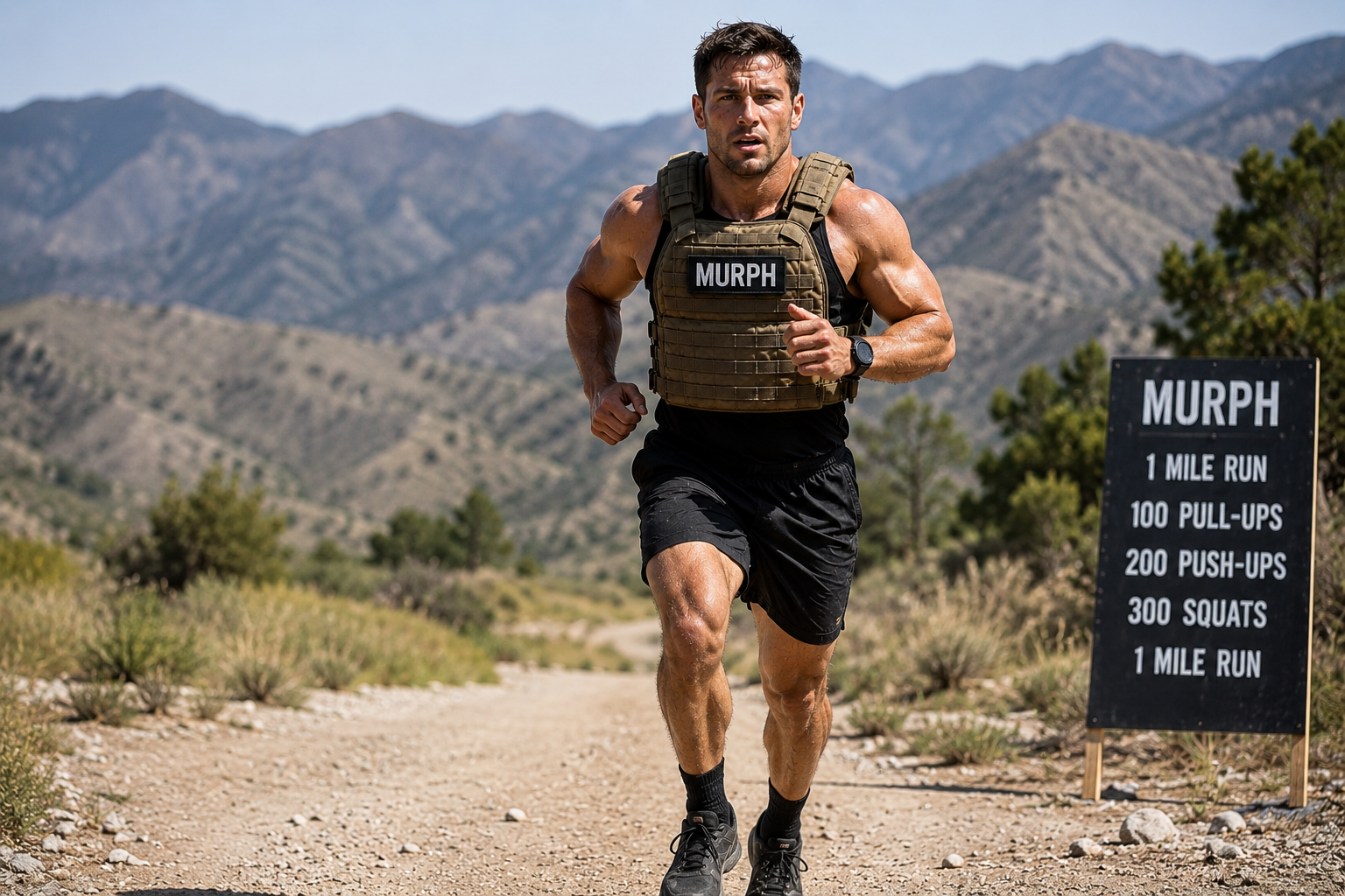 Runner training for Murph workout endurance and stamina