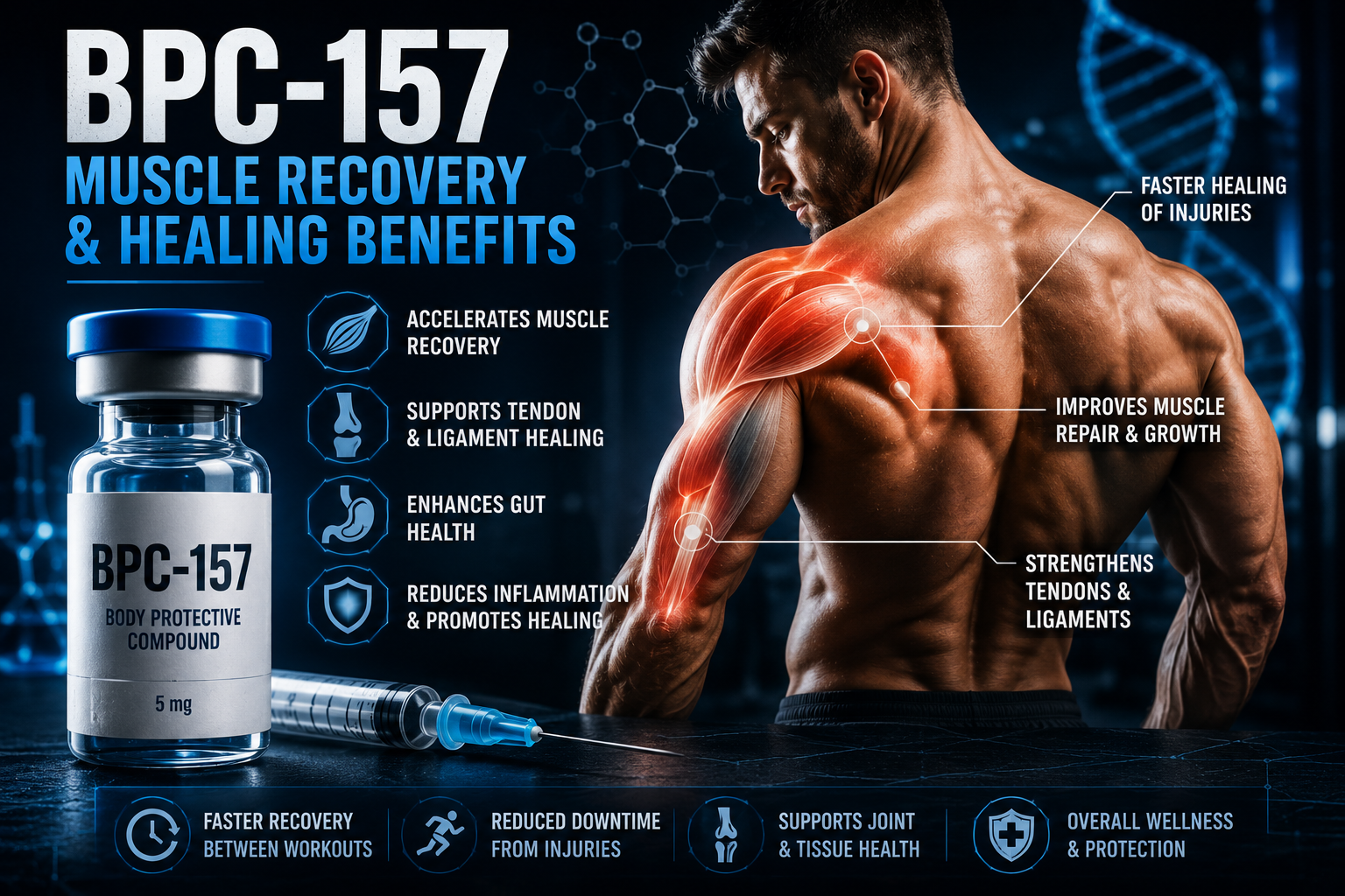 BPC-157 peptide recovery and healing benefits
