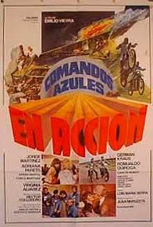 Poster de Comandos azules en acción