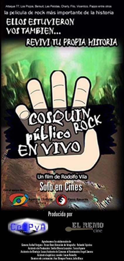 Poster de Cosquin rock público en vivo
