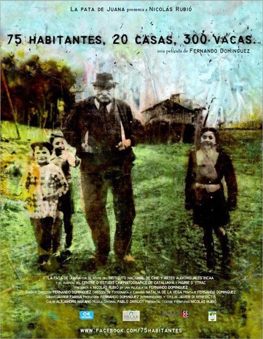 Poster de 75 habitantes, 20 casas, 300 vacas