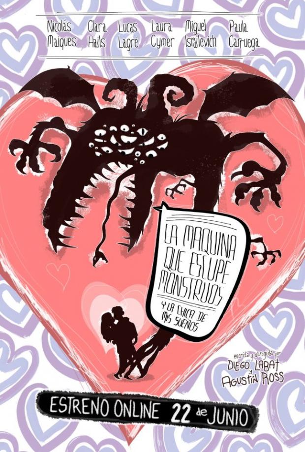 Poster de La máquina que escupe monstruos y la chica de mis sueños