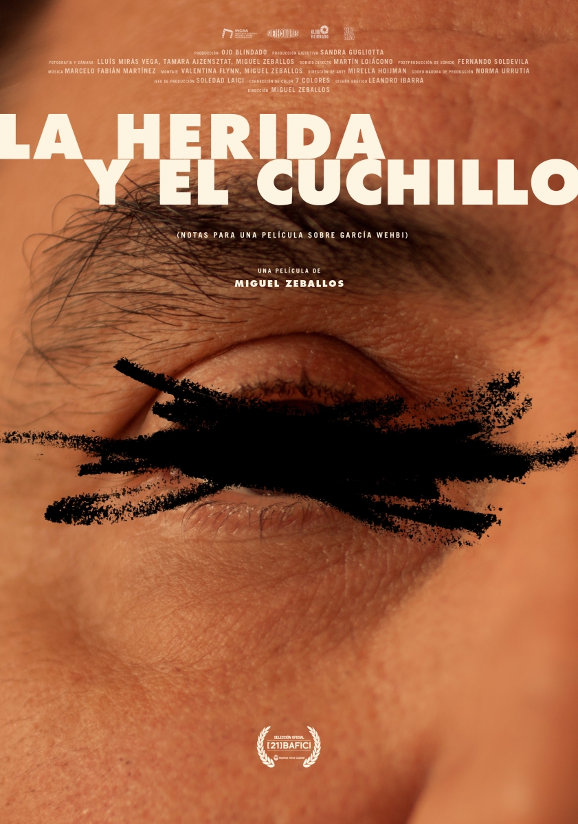 Poster de La herida y el cuchillo (Notas para un film sobre Emilio García Wehbi)
