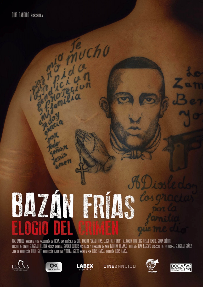 Poster de Bazán Frías, elogio del crimen