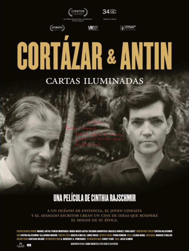 Poster de Cortázar & Antin: Cartas iluminadas