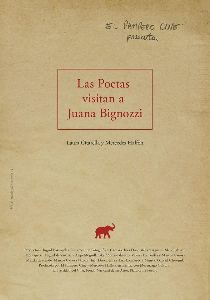 Poster de Las poetas visitan a Juana Bignozzi