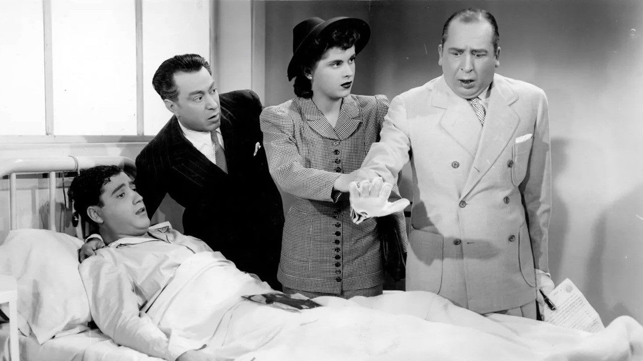 Tito Lusiardo y Pepe Arias en El fabricante de estrellas (1943)