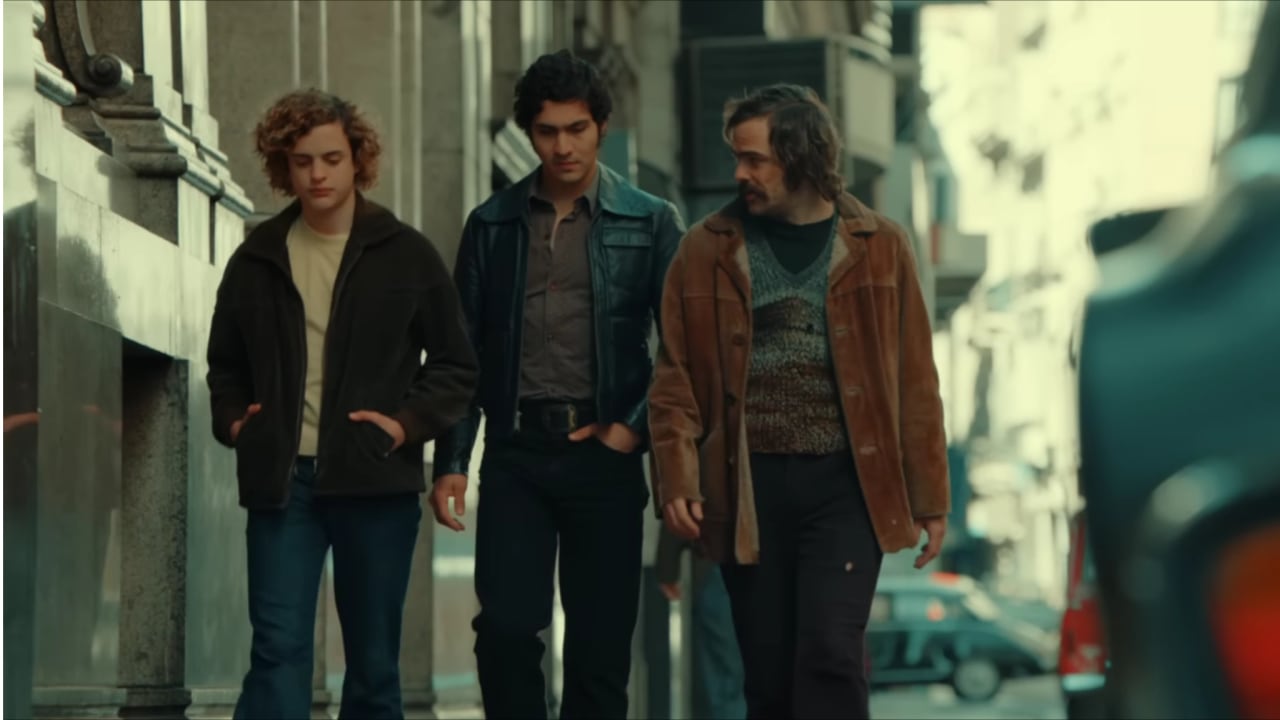 Lorenzo Ferro, Chino Darín y Peter Lanzani en El ángel (2018)