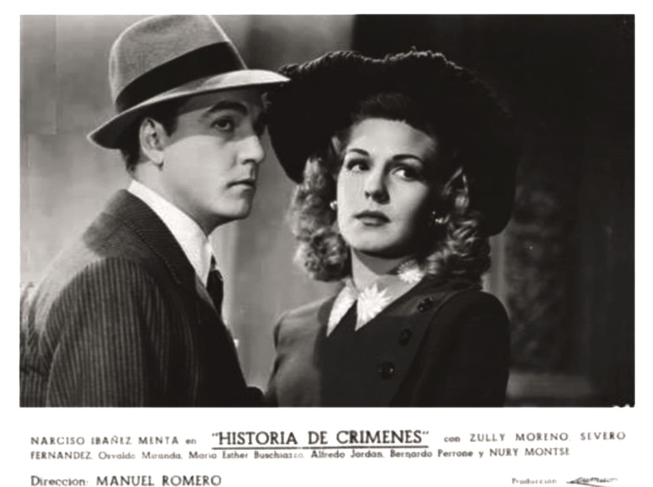 Osvaldo Miranda y Zully Moreno en Historia de crímenes (1942)