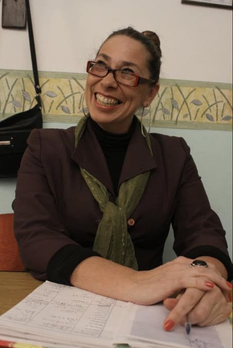 Patricia Guitelman en el rodaje de Hay que matar a la gallina (2015)