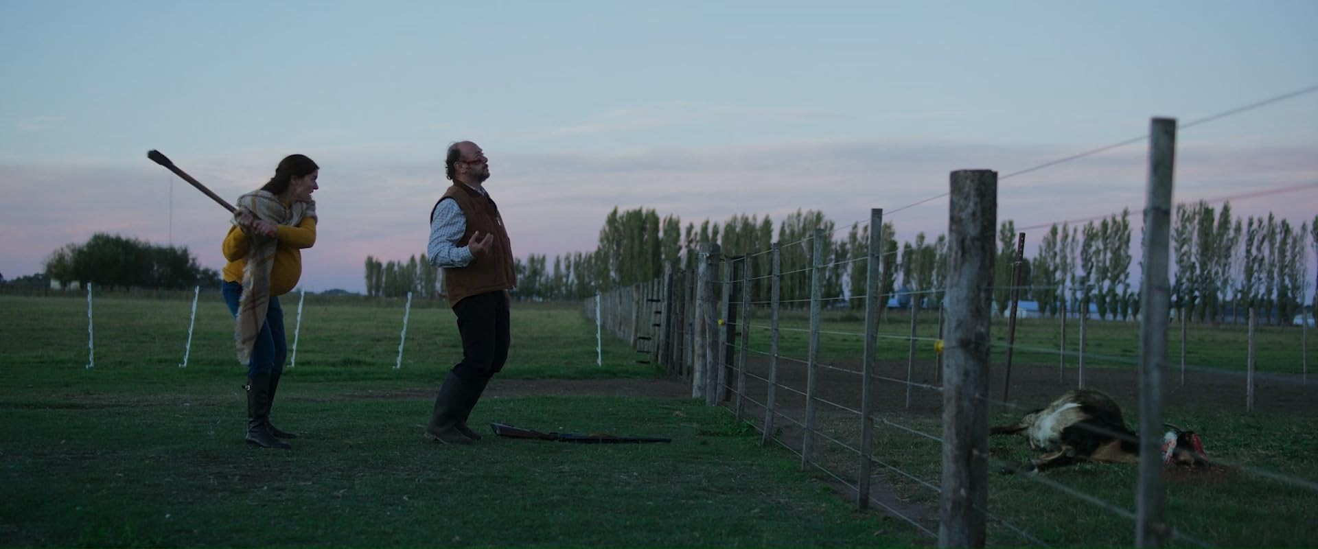 Desirée Salgueiro y Luis Ziembrowski en Cuando acecha la maldad (2023)