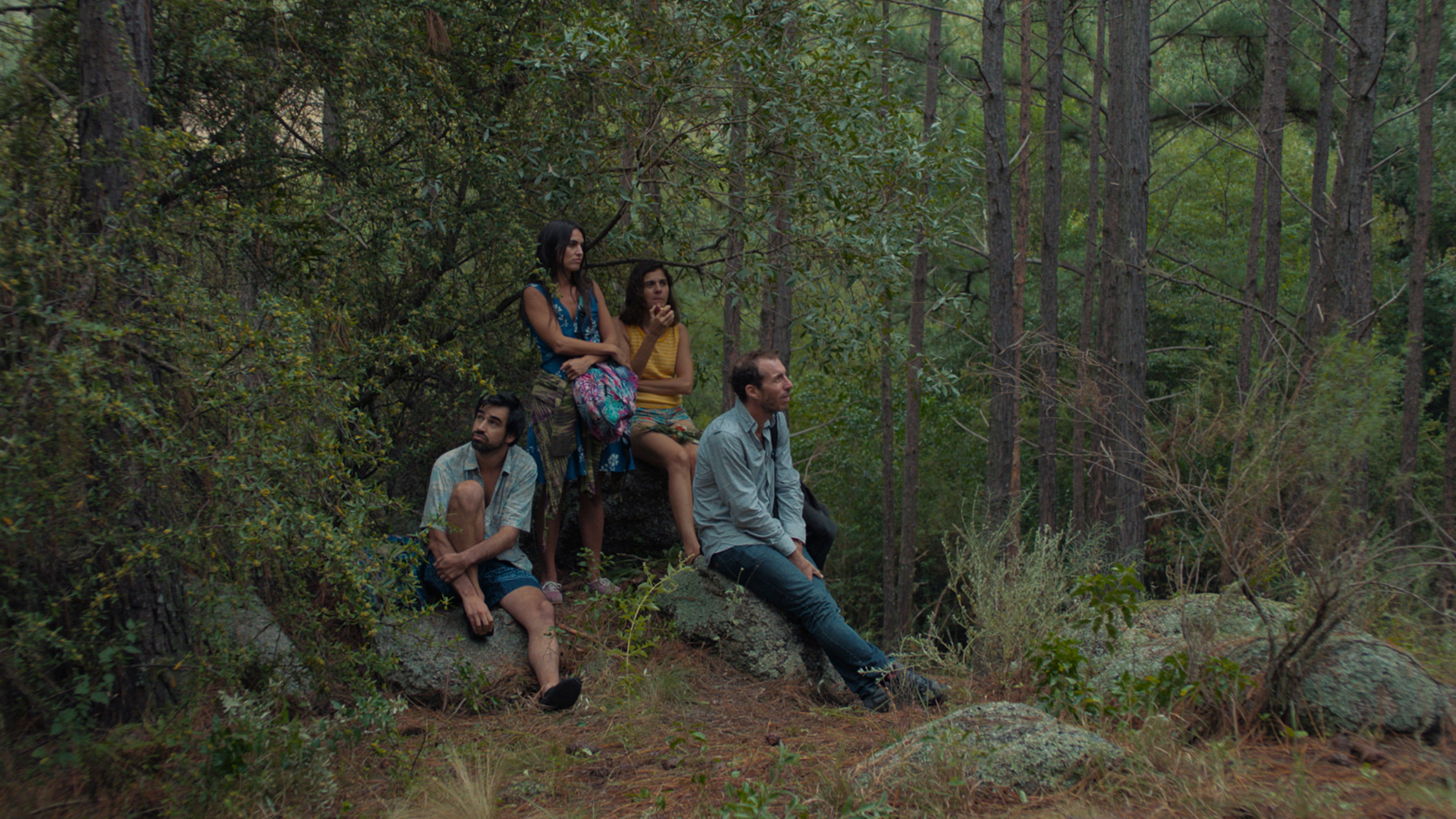 Daniel Elías, Margarita Molfino, Cecilia Rainero y Esteban Bigliardi en Los delincuentes (2023)