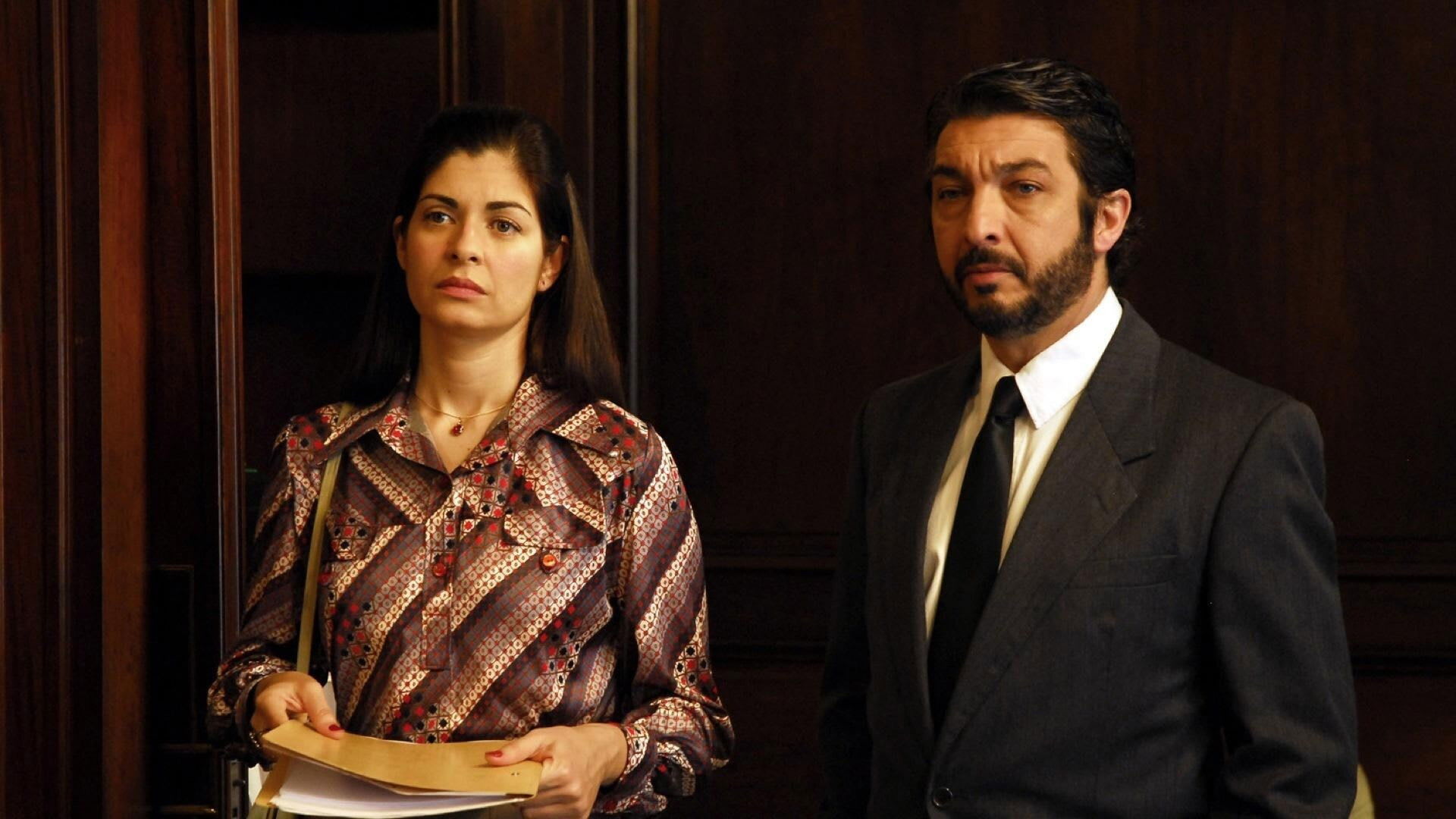 Soledad Villamil y Ricardo Darín en El secreto de sus ojos (2009)