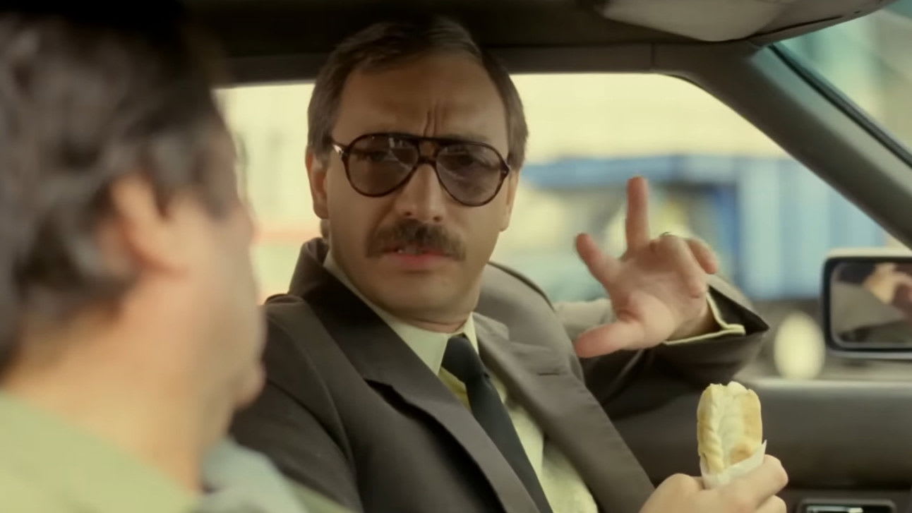 Juan Manuel Tenuta y Luis Brandoni en Esperando la carroza (1985)