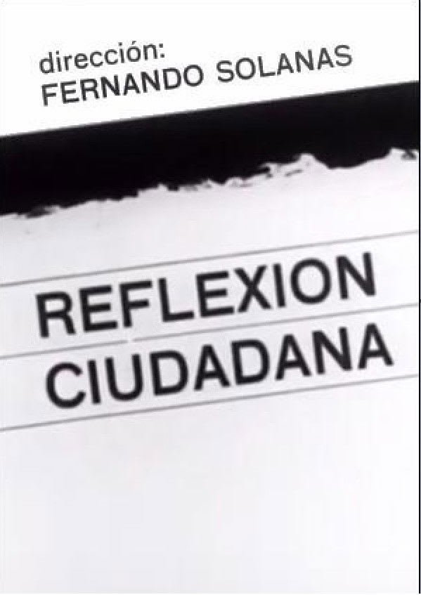 Poster de Reflexión ciudadana