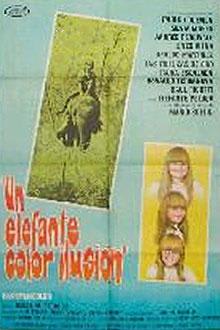 Un elefante color ilusión