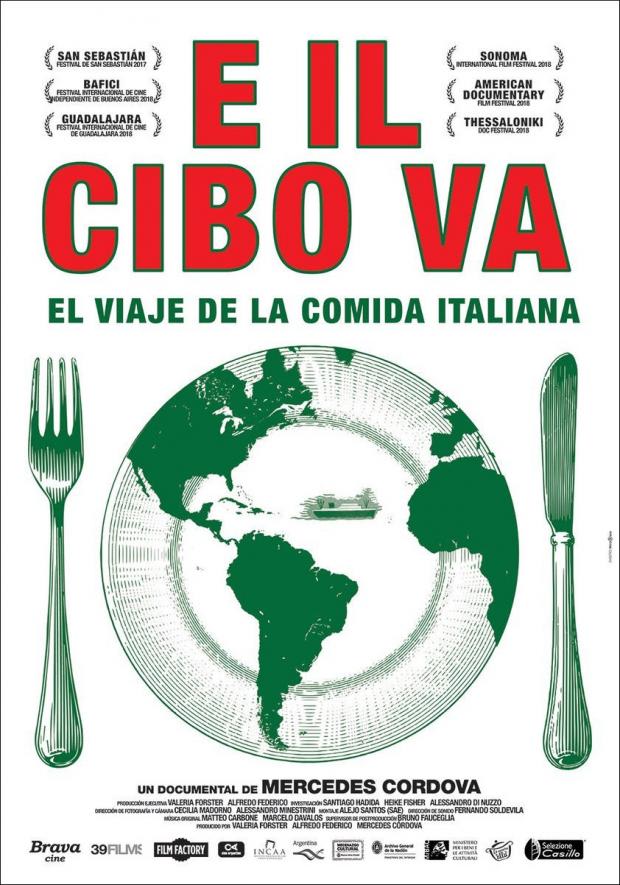 E il cibo va, el viaje de la comida italiana