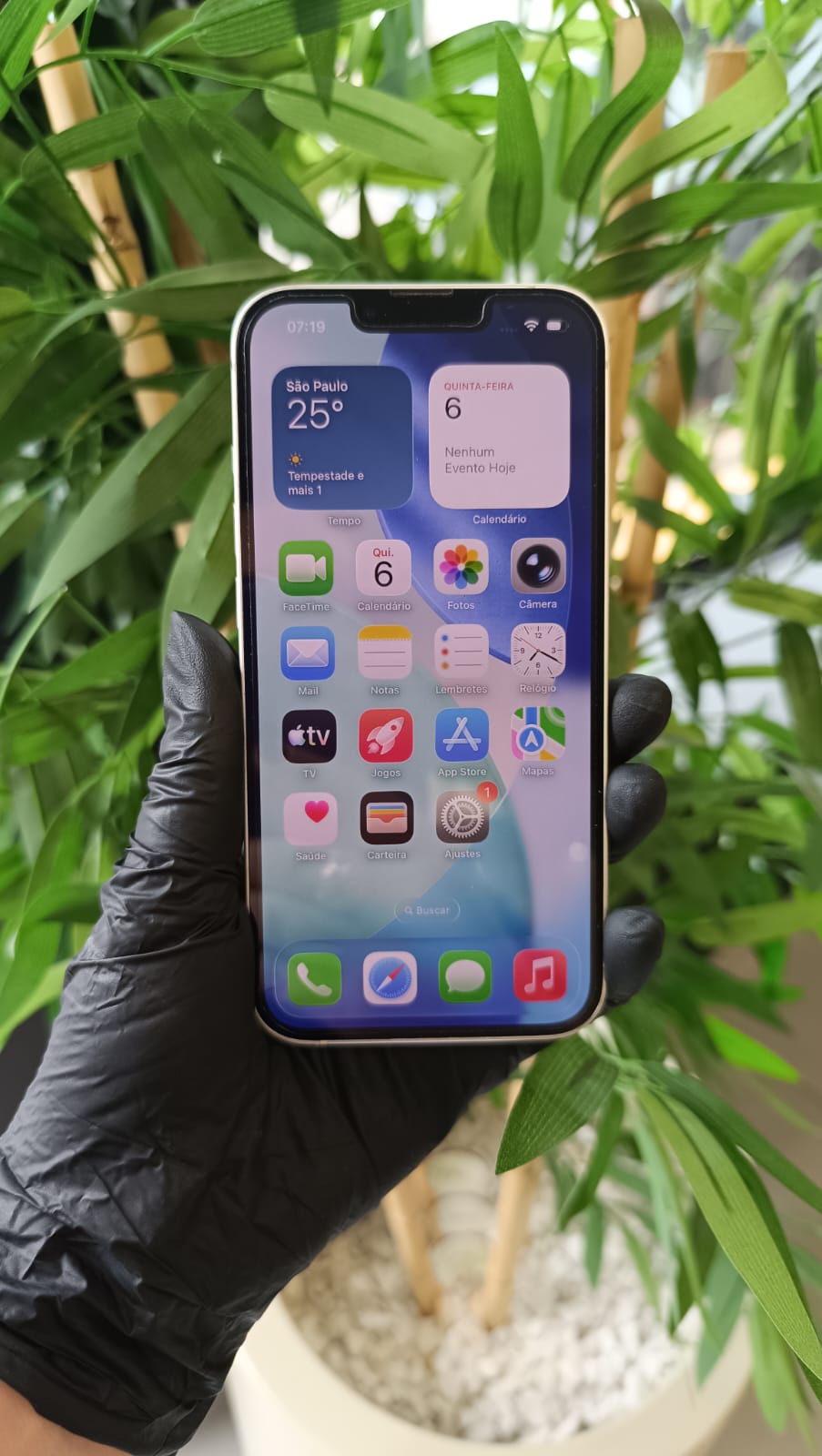 Iphone 13 branco 128 Gb bateria 100% semi novo