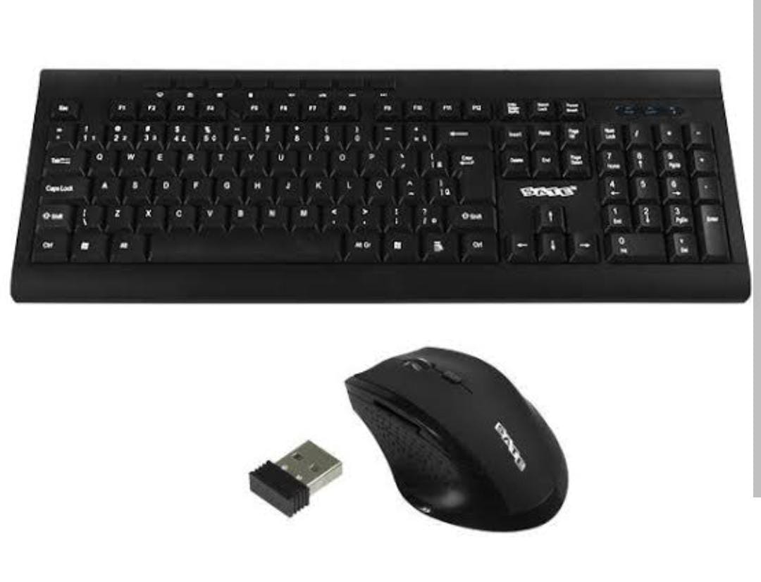 Kit de Teclado e Mouse Sem Fio Satellite / SATE AK-726G Wireless Desktop