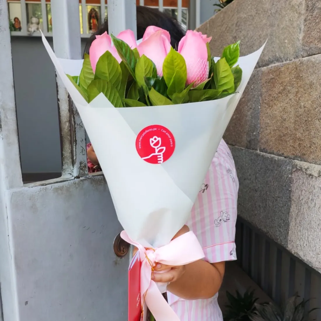 Blush — Ramo de Rosas Rosadas